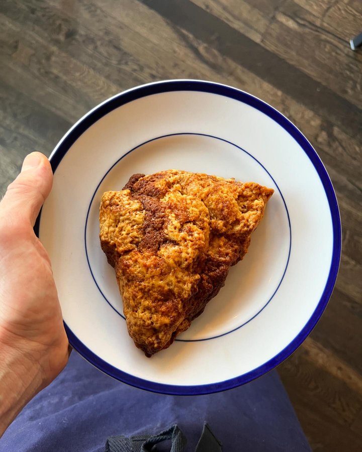 Honey Cinnamon Scone …#scone#honey#cinnamon#brooklyn #cafe #coffeeshop #pastries