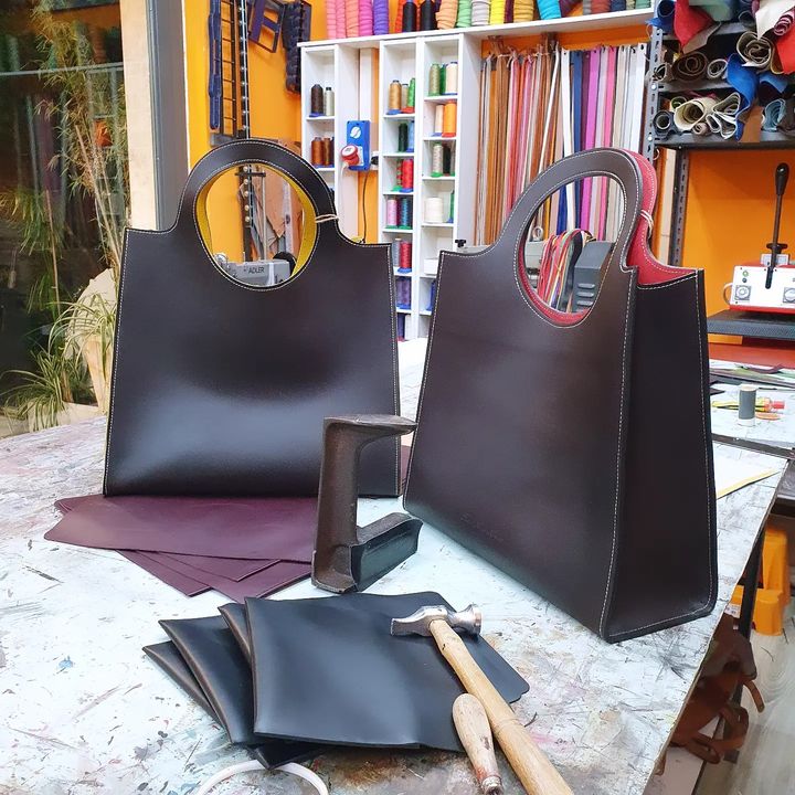 😎Tote Handbag😎😎 #leathertotebag #fuocoariaacqualeatherfactory #handcraftedbag #madeinitaly #italianstyle
