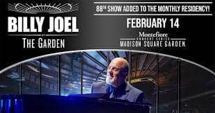 Billy Joel’s 88th show at #madisonsquaregarden tomorrow night!!