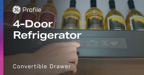 Profile 4-Door Refrigerator with Convertible..