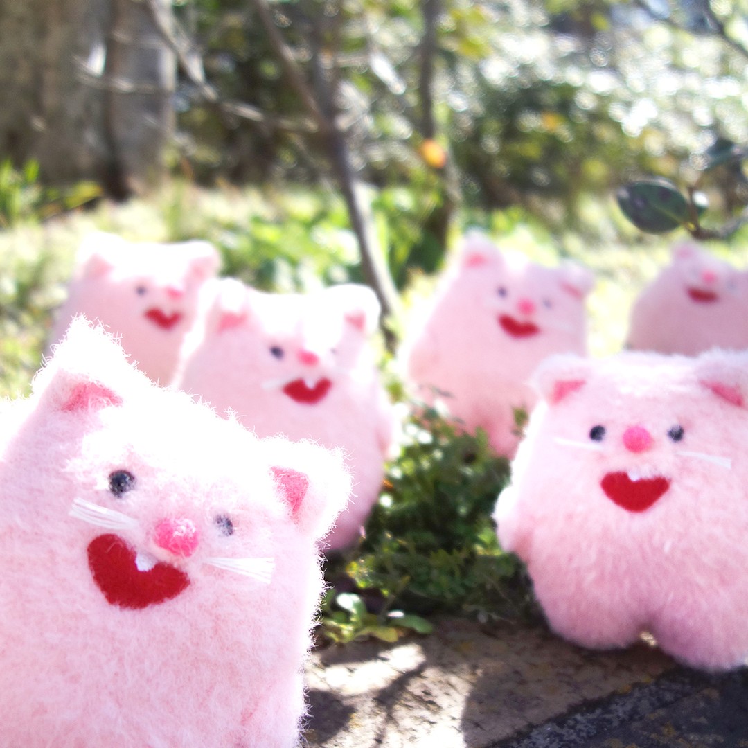 Naito Design Pochippa Peluche Gatto Rosa