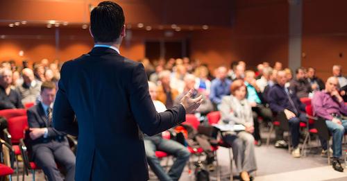 Convention venues have large spaces, freight doors..