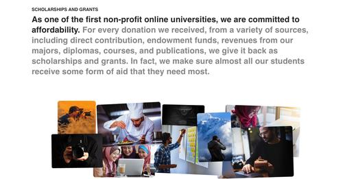 As one of the first non-profit online..