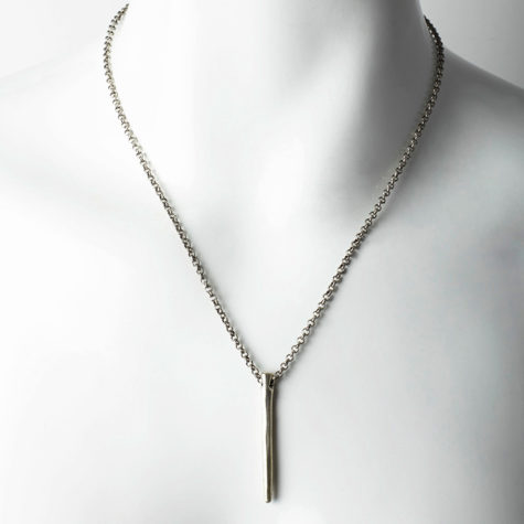 lance pendant silver
